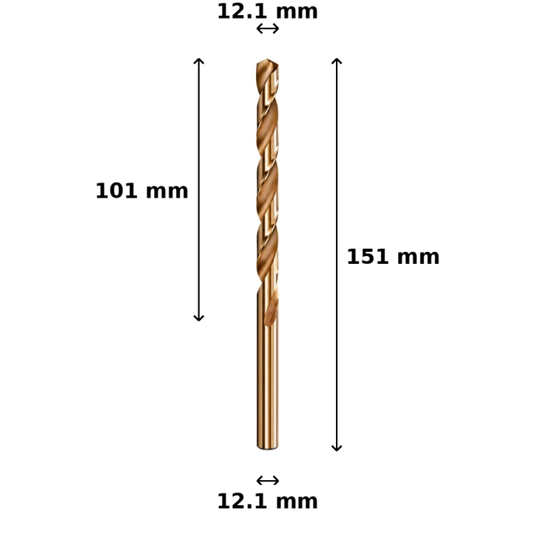 Wiertło kobaltowe Ø12.1 mm
