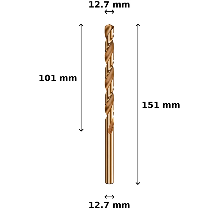 Wiertło kobaltowe Ø12.7 mm
