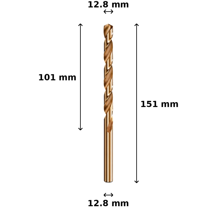 Wiertło kobaltowe Ø12.8 mm