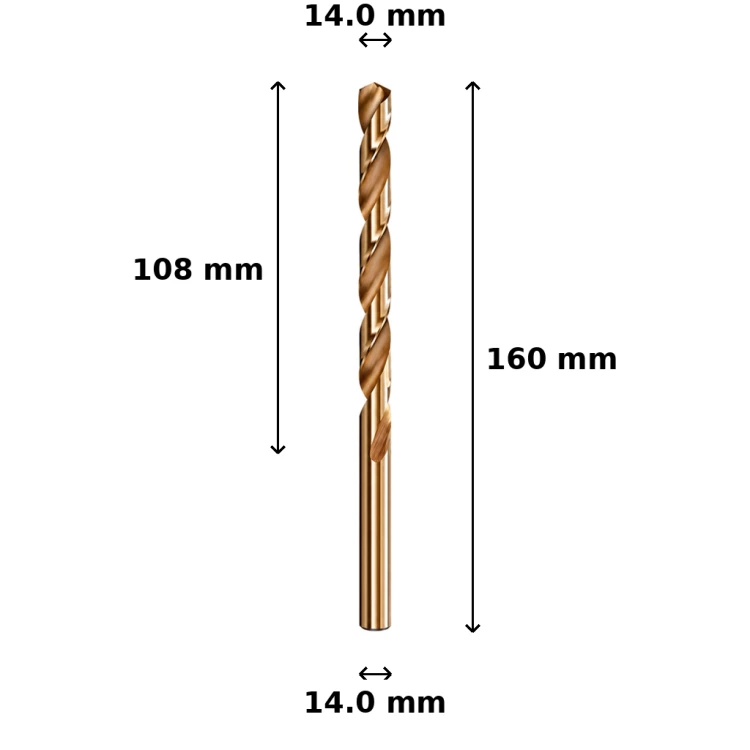 Wiertło kobaltowe Ø14.0 mm