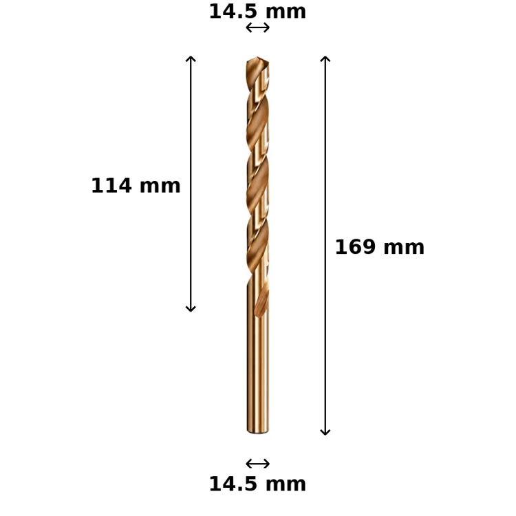 Wiertło kobaltowe Ø14.5 mm