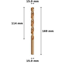 Wiertło kobaltowe Ø15.0 mm
