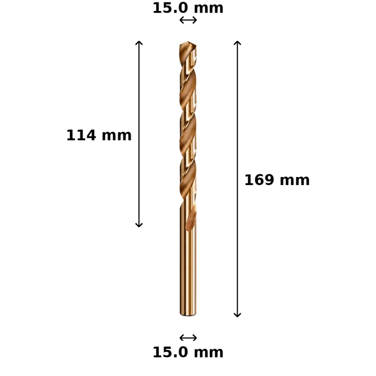 Wiertło kobaltowe Ø15.0 mm