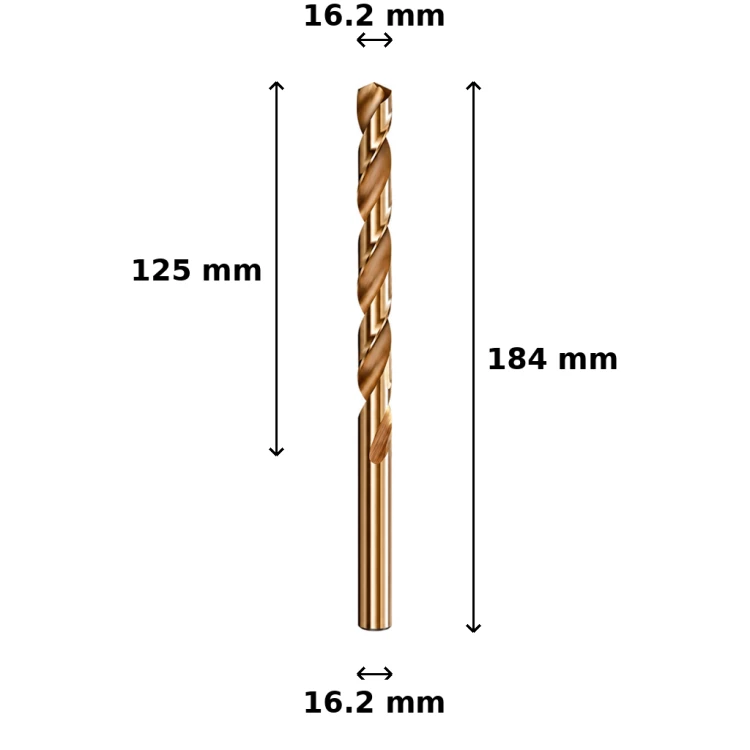 Wiertło kobaltowe Ø16.2 mm
