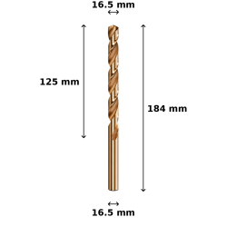 Wiertło kobaltowe Ø16.5 mm