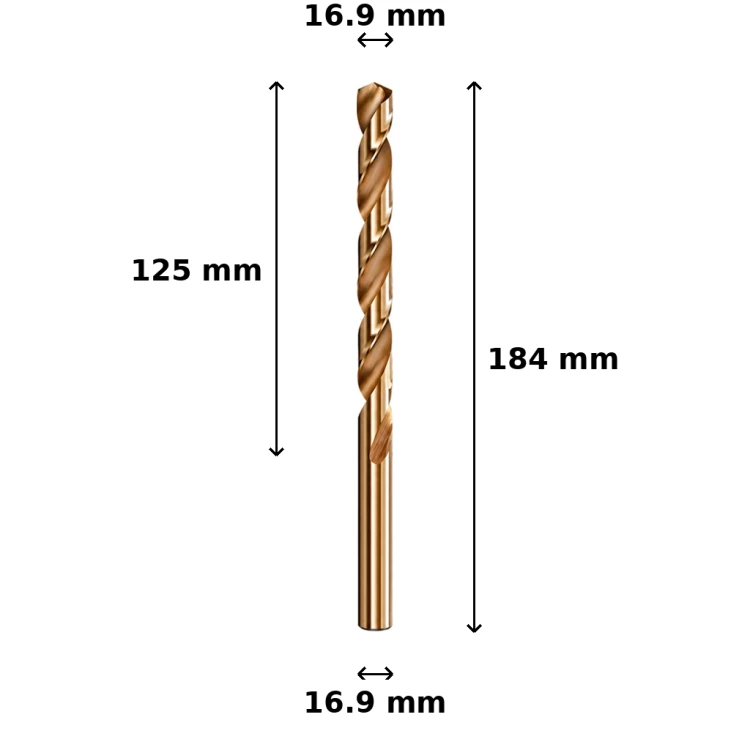 Wiertło kobaltowe Ø16.9 mm