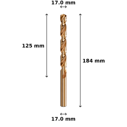 Wiertło kobaltowe Ø17.0 mm