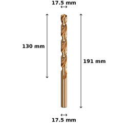 Wiertło kobaltowe Ø17.5 mm