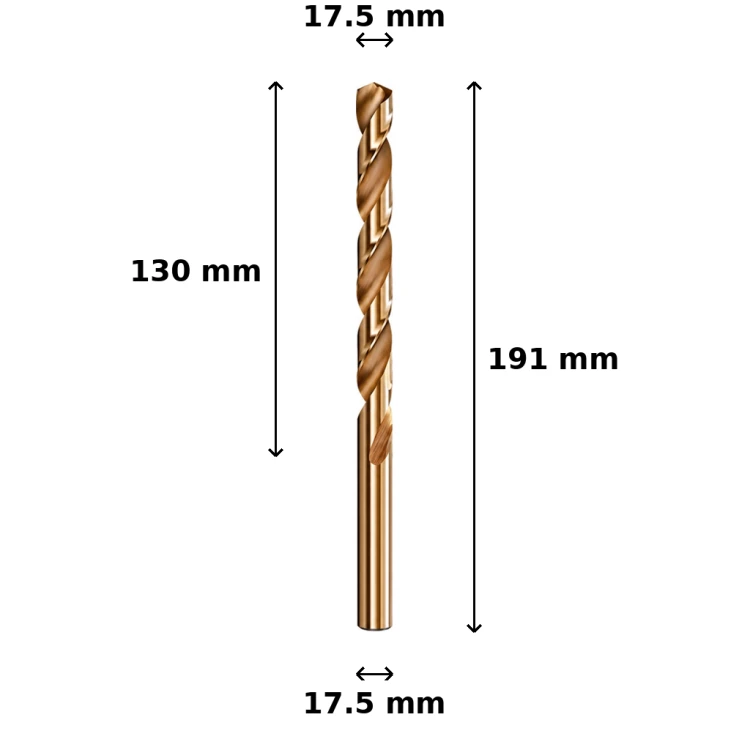 Wiertło kobaltowe Ø17.5 mm