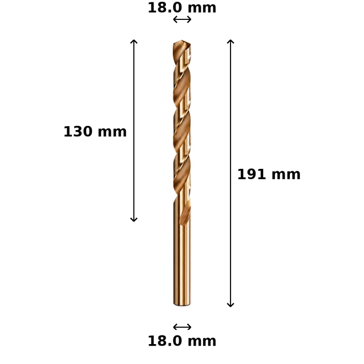 Wiertło kobaltowe Ø18.0 mm