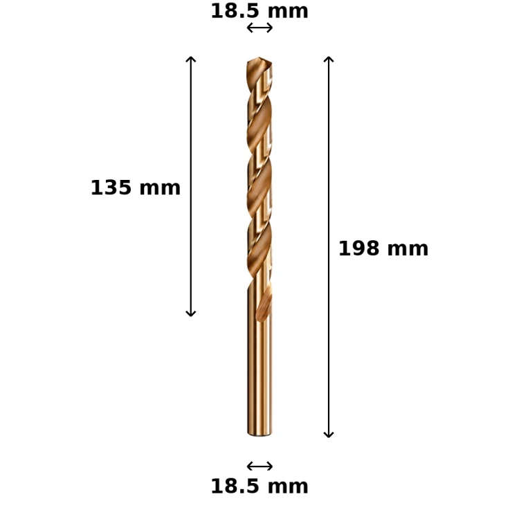 Wiertło kobaltowe Ø18.5 mm