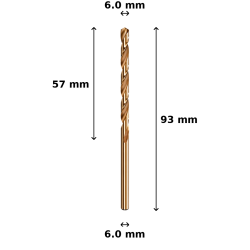 Wiertło kobaltowe Ø6.0 mm