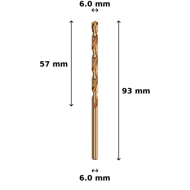 Wiertło kobaltowe Ø6.0 mm