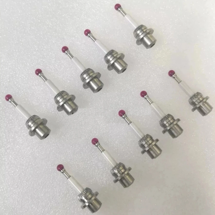 Premium HAIMER 3D Tester Koncówka Rylec Zamiennik z Rubinową Końcówką, Średnica 4 mm, M3, Ceramiczny Trzpień