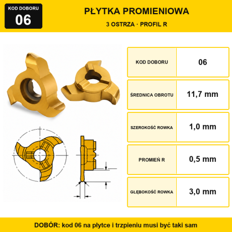 Go to product Full Radius Grooving Inserts, T 327/TXC System, 1 pc