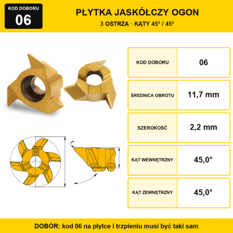 Go to product Dovetail Inserts 45 deg, 3 and 6 Cutting Edges, T 327/TXC System, 1 pc