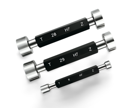 Przejdź do produktu Sprawdzian graniczny tłoczkowy do otworów H7 | Fi1-Fi100, 58-60 HRC