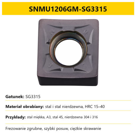Przejdź do produktu Płytki frezarskie wieloostrzowe SNMU1206 / SNGX1205 dwustronne do głowic MFB288 / MFSN88 / FME75R (10 szt.)