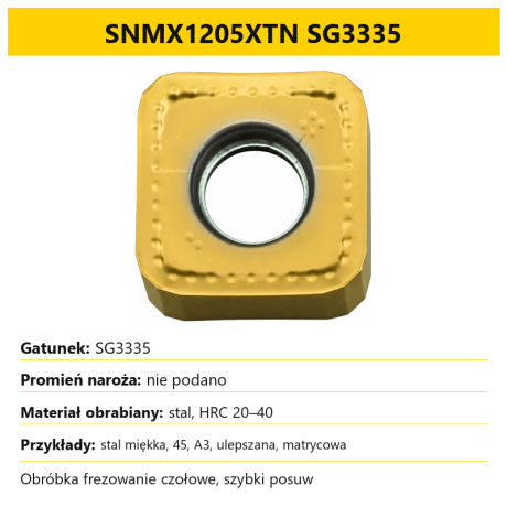 Przejdź do produktu Płytki frezarskie wieloostrzowe SNMX1205 / SNMX1206 dwustronne 8-krawędziowe do głowic frezarskich 45° SN12 (10 szt.)
