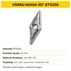 VNMG160404-MT BT920G