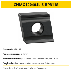 CNMG120404L-S BP8118