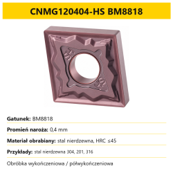 CNMG120404-HS BM8818