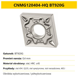 CNMG120404-HQ BT920G