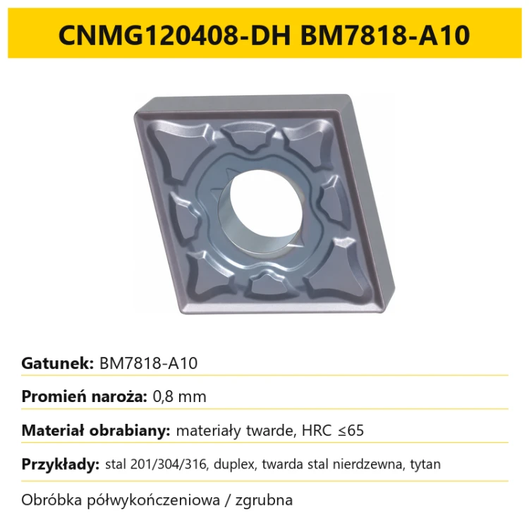 CNMG120408-DH BM7818-A10
