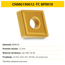 CNMG190612-TC BP9018