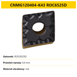 CNMG120404-K43 ROC6525D