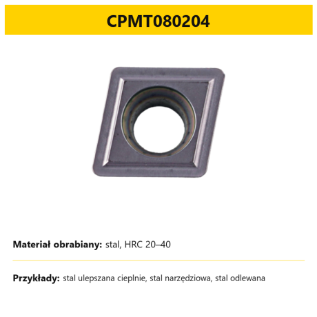 Go to product T-Slot Milling Inserts CPMT HTS ATS