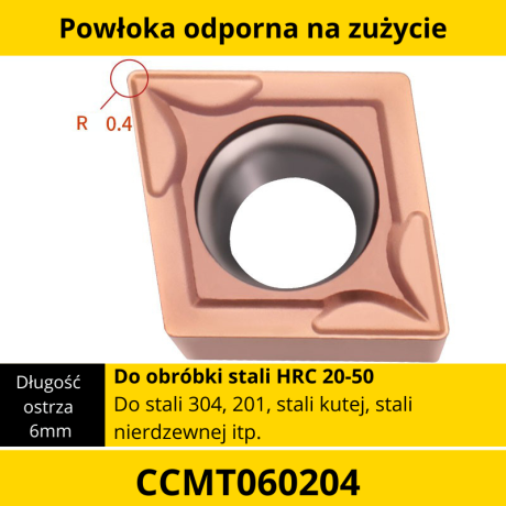 Przejdź do produktu Płytki CCMT CCGT VMH Węglik  (10szt.)