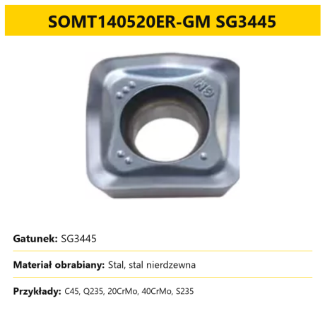 Go to product SOMT140520 VHM inserts for the MFH14R high feed head (10 pcs.)