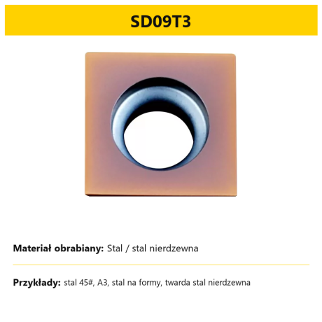 Go to product Inserts for Indexable Chamfer Tools | APMT SD SPGX XCET ADNT (1szt. / 10szt.)