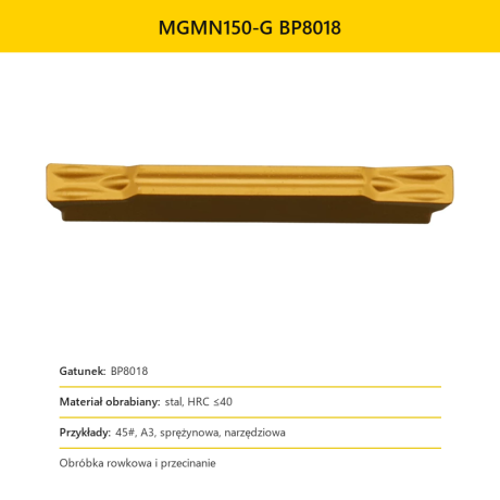 Przejdź do produktu Płytka MGMN 150/200/300/400/500/600/800 do rowkowania/przecinania (10szt.)