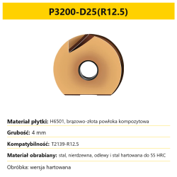 T2139 P3200-D25(R12.5) - hardened