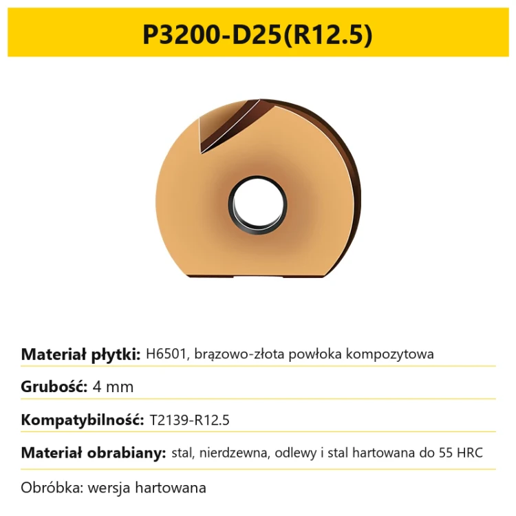 T2139 P3200-D25(R12.5) - hardened