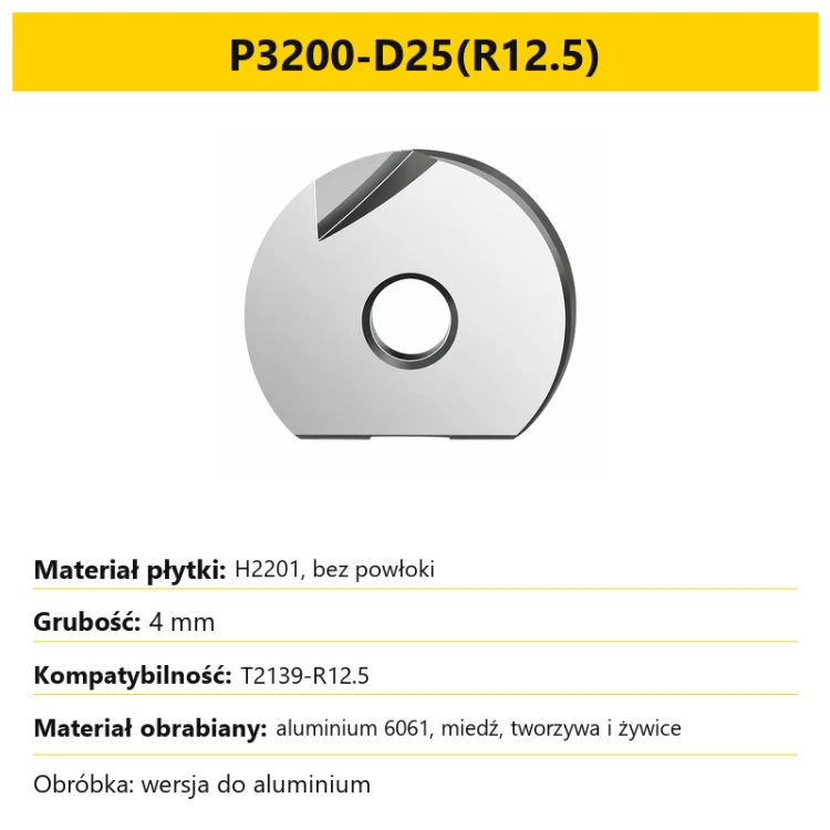T2139 P3200-D25(R12.5) - aluminum