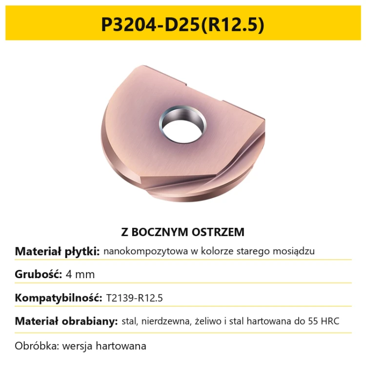 T2139 P3204-D25(R12.5) - hardened