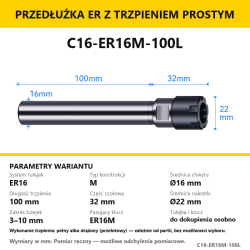 C16-ER16M-100L