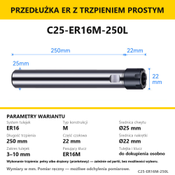 C25-ER16M-250L
