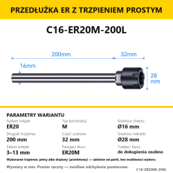 C16-ER20M-200L