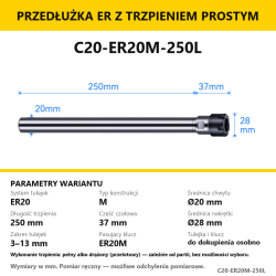 C20-ER20M-250L