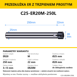 C25-ER20M-250L