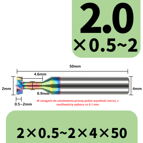 Przejdź do produktu Frez Teowy Z-4 VHM Frez Węglikowy do Rowków DLC