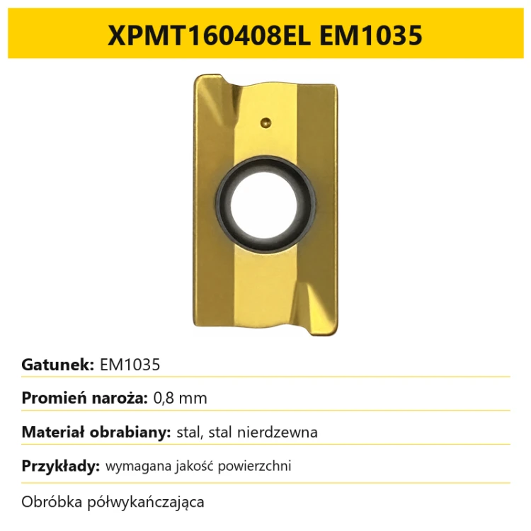 Płytka XPMT160408EL EM1035 — karta wariantu