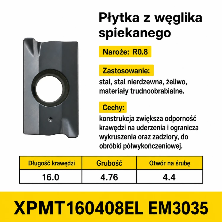 Płytka XPMT160408EL EM3035