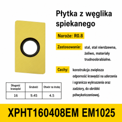 Płytka XPHT160408EM EM1025