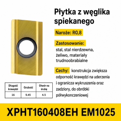 Płytka XPHT160408EH EM1025