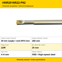 HNR2016R22-P62 — dokładna karta wariantu PL/EN